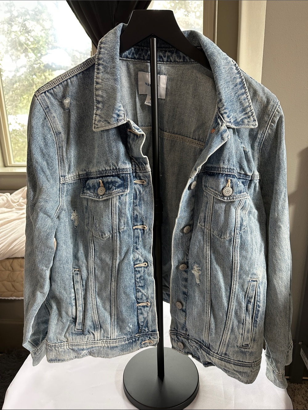 Old Navy Washed Light Blue Denim Jacket